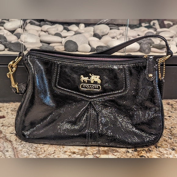 NWOT Coach Black Leather Purse - Picture 2 of 7